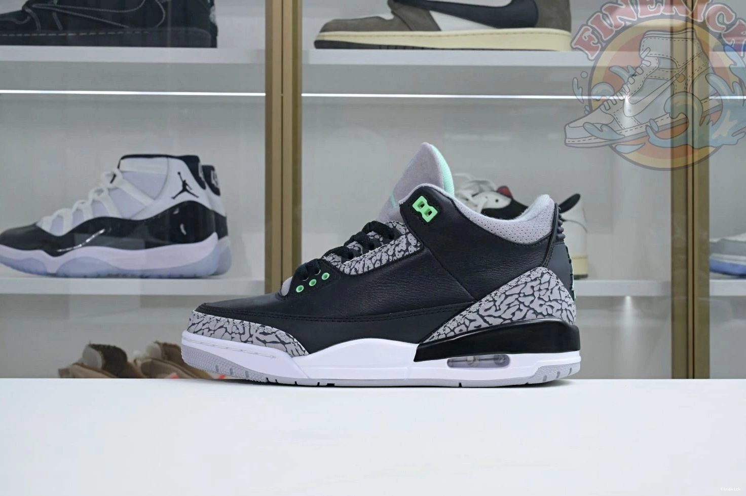 Green Jordan Glow 3 Air 0726